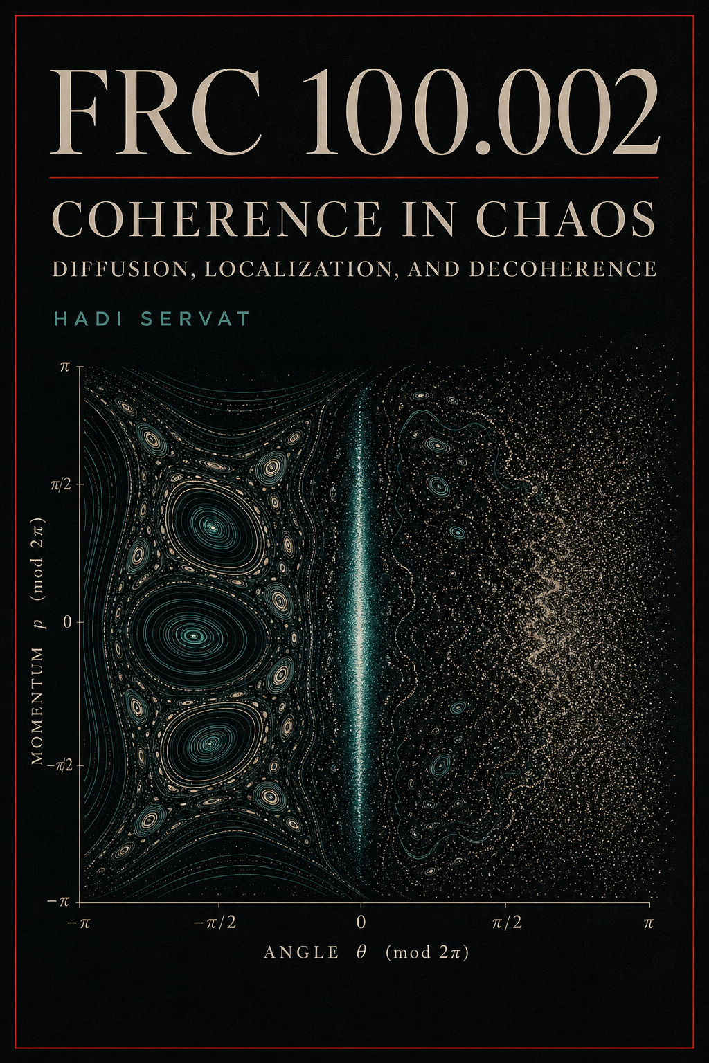 Cover art for FRC-100-002: Coherence in Chaos: Diffusion, Localization, and Decoherence in the Standard Map / Quantum Kicked Rotor Family